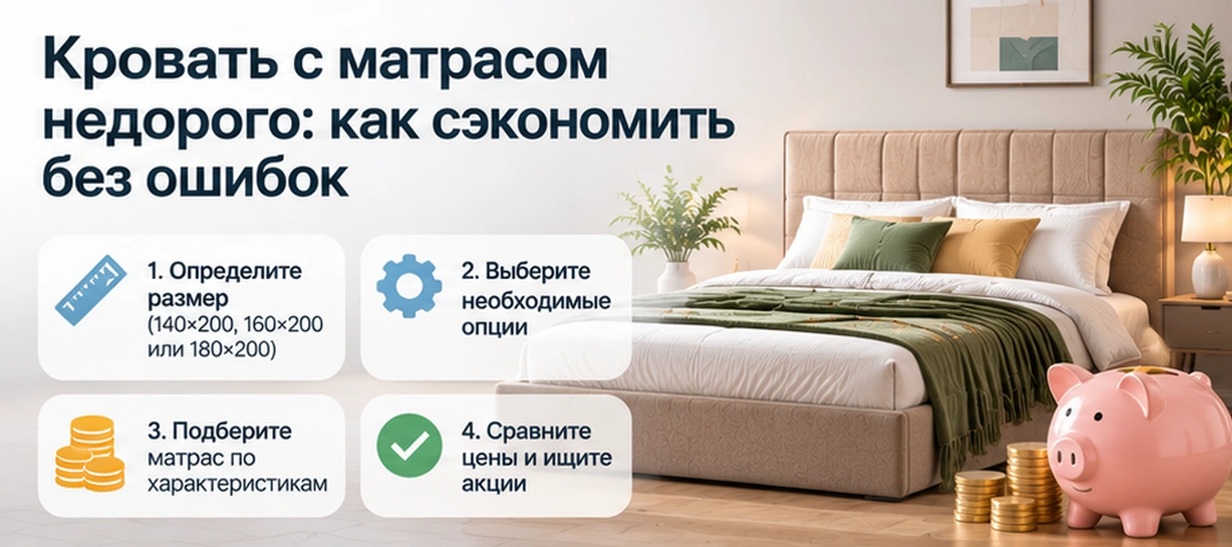 Как купить кровать с матрасом недорого и на чем можно сэкономить Как купить кровать с матрасом недорого и на чем можно сэкономить