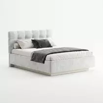 Кровать Prime Soft 180x200 велюр Nebby 314, Спальное место: 180х200, Тип ткани: велюр, Цвет ткани: nebby 314