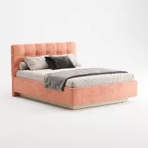Кровать Prime Soft 160x200 велюр Nebby 957, Спальное место: 160х200, Тип ткани: велюр, Цвет ткани: nebby 957