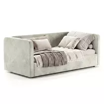 Кровать мягкая София Люкс 120x200 с подъемным механизмом, велюр Nebby 005, Спальное место: 120х200, Тип ткани: велюр, Цвет ткани: nebby 005