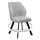 Стул DikLine 232M поворотный B22 GREY, ножки черные