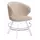 Стул DikLine 249 поворотный, B03 BEIGE, ножки белые