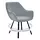 Стул DikLine 252 М поворотный, B22 GREY, ножки черные