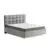 Кровать Prime Soft 180x200 шенилл серый с матрасом Мульти Флекс, Спальное место: 180х200, Тип ткани: шенилл, Цвет ткани: серый