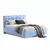 Кровать Prime Soft 140x200 велюр Nebby 311, Спальное место: 140х200, Тип ткани: велюр, Цвет ткани: nebby 311