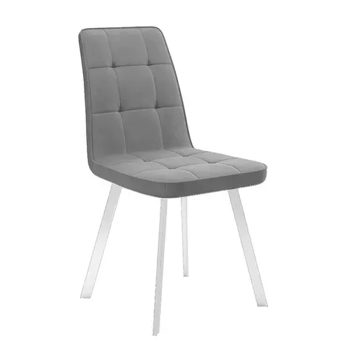 Стул DikLine 207 B22 GREY /ножки белые