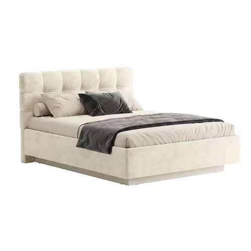 Кровать Prime Soft 140x200 велюр Nebby 001, Спальное место: 140х200, Тип ткани: велюр, Цвет ткани: nebby 001