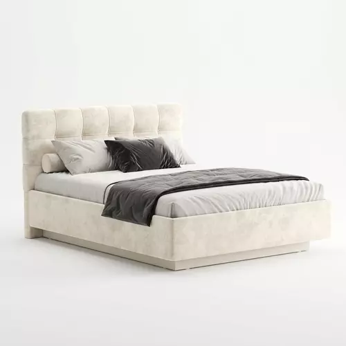 Кровать Prime Soft 180x200 велюр Nebby 001, Спальное место: 180х200, Тип ткани: велюр, Цвет ткани: nebby 001