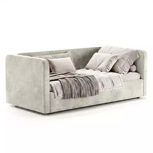 Кровать мягкая София Люкс 120x200 с подъемным механизмом, велюр Nebby 005, Спальное место: 120х200, Тип ткани: велюр, Цвет ткани: nebby 005
