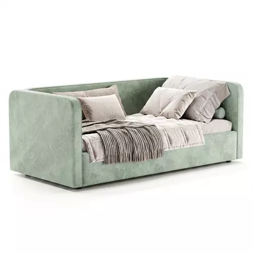 Кровать мягкая София Люкс 120x200 с подъемным механизмом, велюр Nebby 220, Спальное место: 120х200, Тип ткани: велюр, Цвет ткани: nebby 220