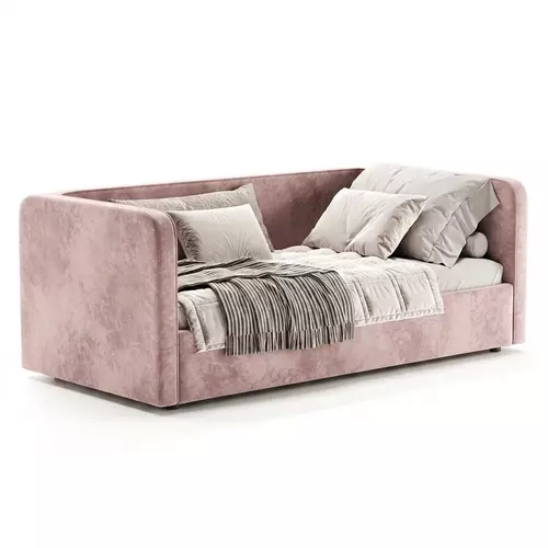 Кровать мягкая София Люкс 120x200 с подъемным механизмом, велюр Nebby 325, Спальное место: 120х200, Тип ткани: велюр, Цвет ткани: nebby 325