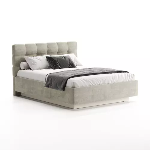 Кровать Prime Soft 140х200 шенилл бежевый, Спальное место: 140х200, Тип ткани: шенилл, Цвет ткани: бежевый