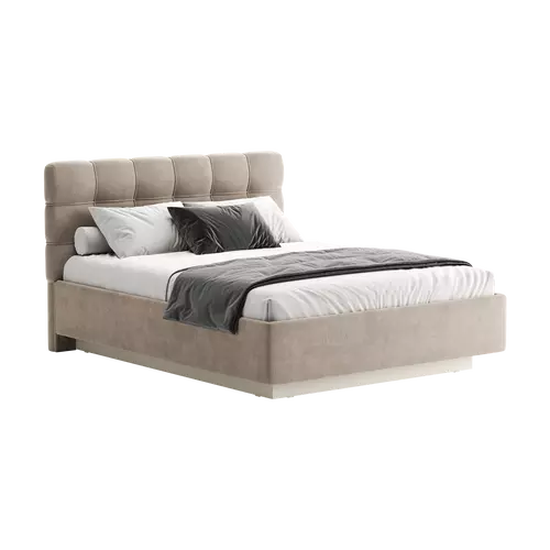 Кровать Prime Soft 180х200 велюр мокко, Спальное место: 180х200, Тип ткани: велюр, Цвет ткани: мокко