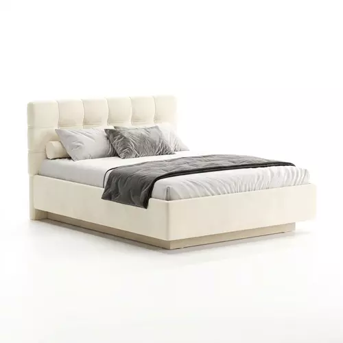 Кровать Prime Soft 180х200 велюр белый
