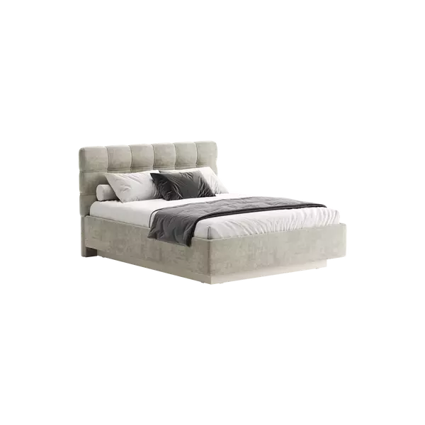 Кровать Prime Soft 160х200 шенилл бежевый, Спальное место: 160х200, Тип ткани: шенилл, Цвет ткани: бежевый