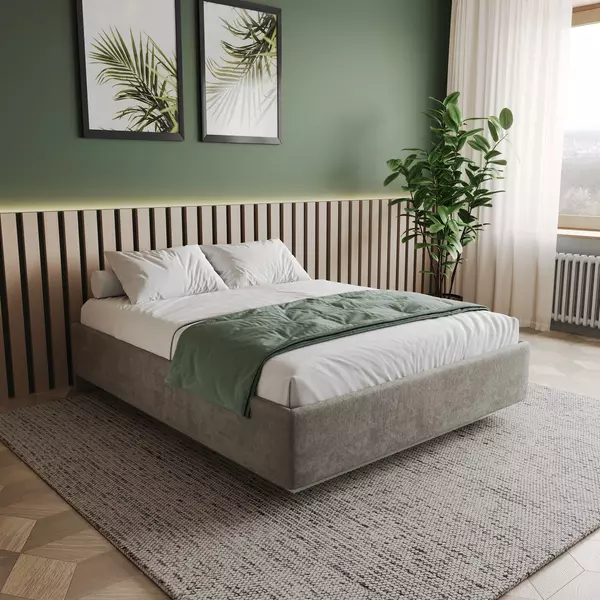 Кровать Podium Soft 160х200 с подъёмным механизмом, шенилл шоколад, Спальное место: 160х200, Тип ткани: шенилл, Цвет ткани: шоколад, изображение 2
