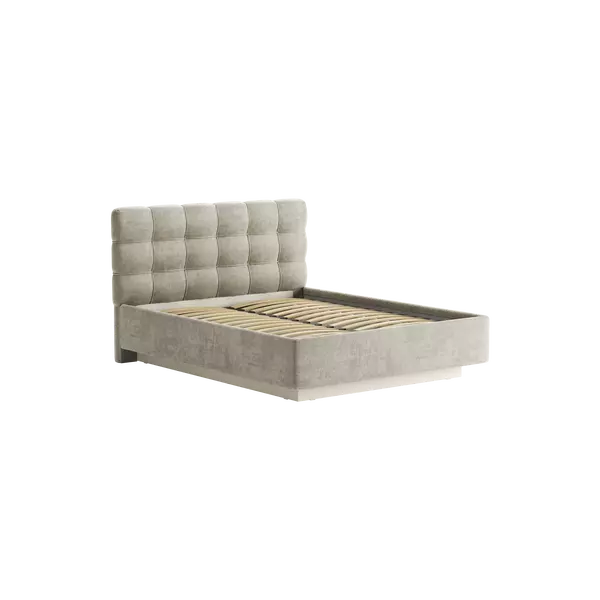 Кровать Prime Soft 140x200 шенилл бежевый с матрасом Мульти Флекс, Спальное место: 140х200, Тип ткани: шенилл, Цвет ткани: бежевый, изображение 13