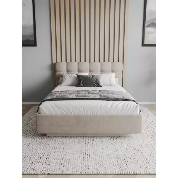 Кровать Prime Soft 180x200 велюр мокко с матрасом Мульти Флекс, Спальное место: 180х200, Тип ткани: велюр, Цвет ткани: мокко, изображение 7