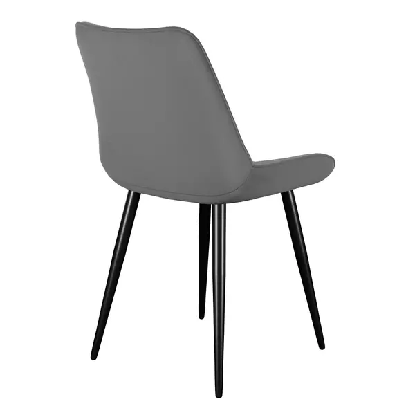 Стул DikLine 206М B22 GREY, ножки черные, изображение 3