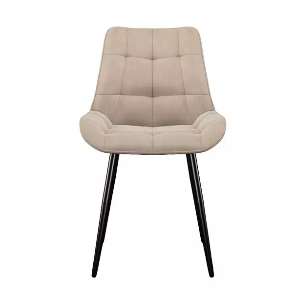 Стул DikLine 226 поворотный B03 BEIGE, ножки черные, изображение 3