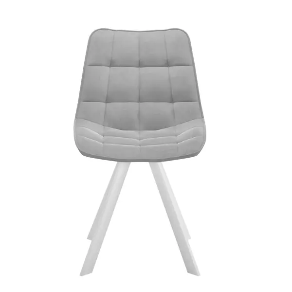 Стул DikLine 229 поворотный, B22 GREY, ножки белые, изображение 2