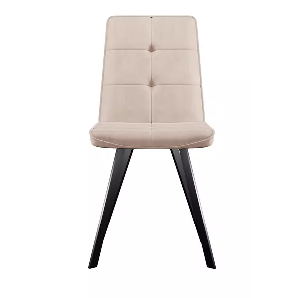 Стул DikLine 280 B03 BEIGE, ножки черные, изображение 2