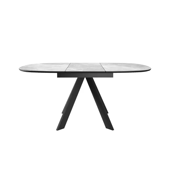Стол DikLine BK100 Керамика Серый мрамор/подстолье черное/опоры черные, изображение 3