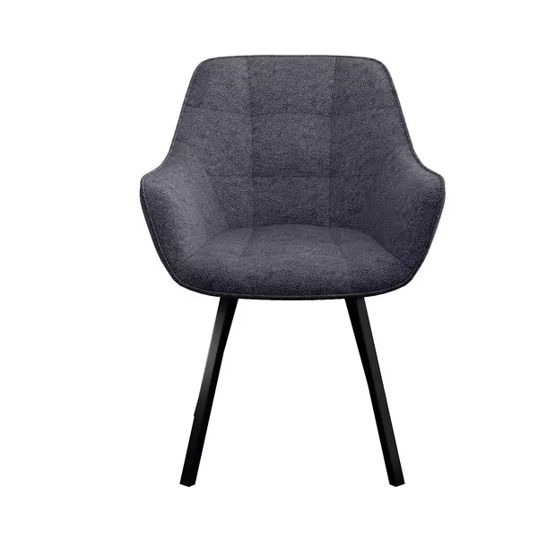 Стул DikLine 252 М поворотный, NS13 GRAPHITE, ножки черные, изображение 4
