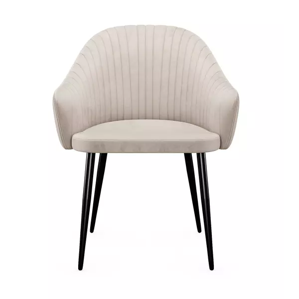 Стул DikLine 440М C103 крем, ножки черные, изображение 4