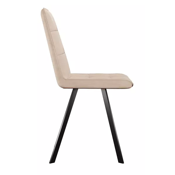 Стул DikLine 280 B03 BEIGE, ножки черные, изображение 4