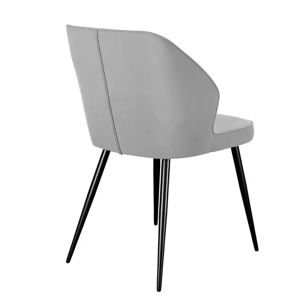 Стул DikLine 222 B22 GREY, ножки черные, изображение 2