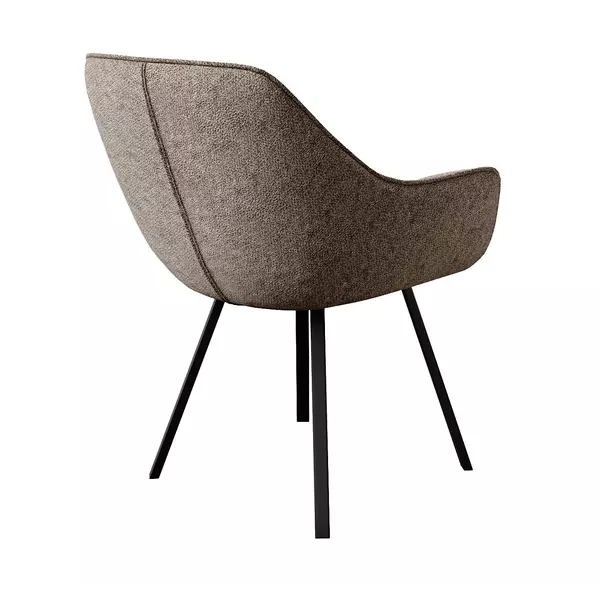 Стул DikLine 252 М поворотный, NS05 CAPPUCCINO, ножки черные, изображение 3