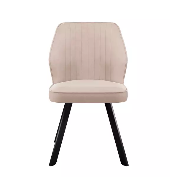 Стул DikLine 232M поворотный B03 BEIGE, ножки черные, изображение 3