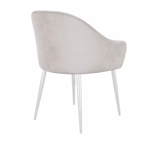 Стул DikLine 440М C103 крем, ножки белые, изображение 2