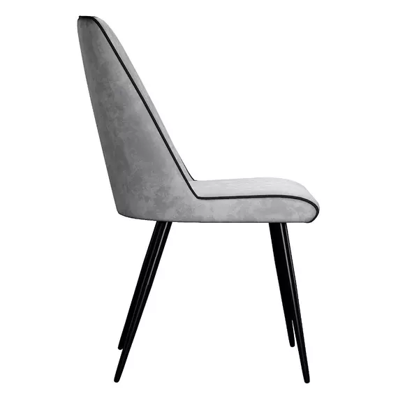 Стул DikLine 325 B22 GREY, ножки черные, изображение 3