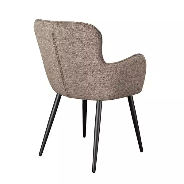 Стул DikLine 503 поворотный NS05 CAPPUCCINO, ножки черные, изображение 3