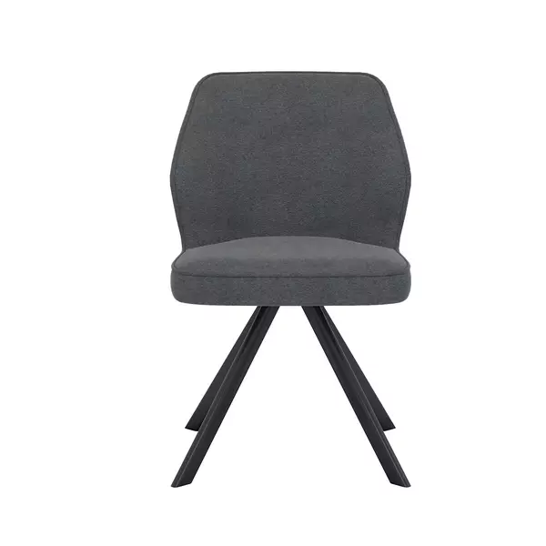 Стул DikLine 233 поворотный NS13 GRAPHITE, ножки черные, изображение 2