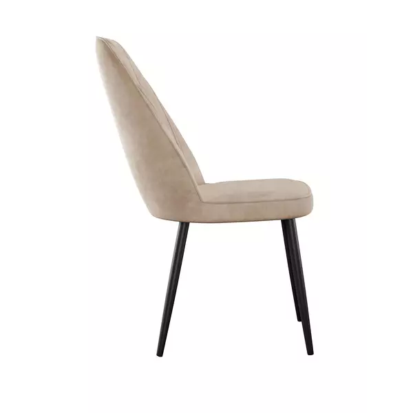 Стул DikLine 326 B03 BEIGE, ножки черные, изображение 4