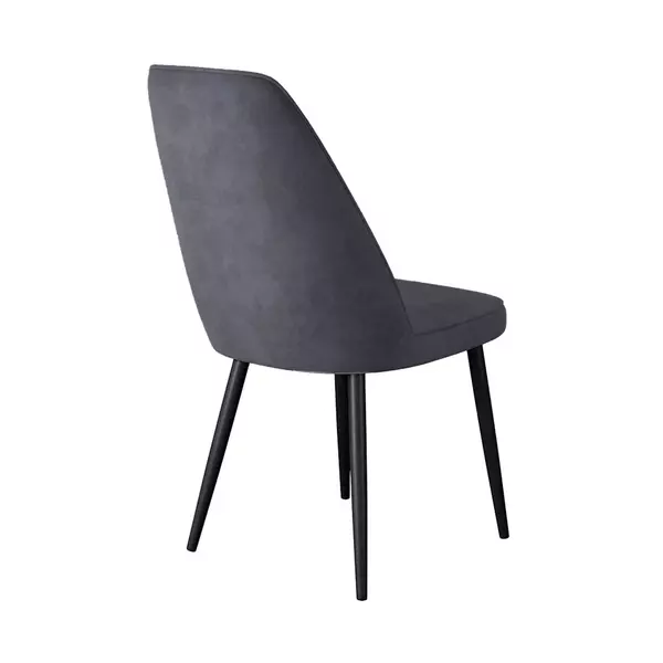 Стул DikLine 326 B28 ANTRACITE, ножки черные, изображение 3