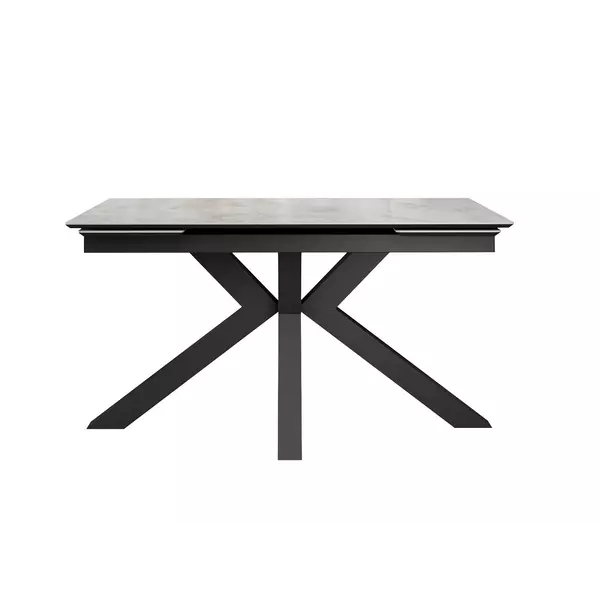Стол DikLine SFE140 Керамика Italian Grey (глянец серый)/подстолье черное/опоры черные (2 уп.), изображение 7