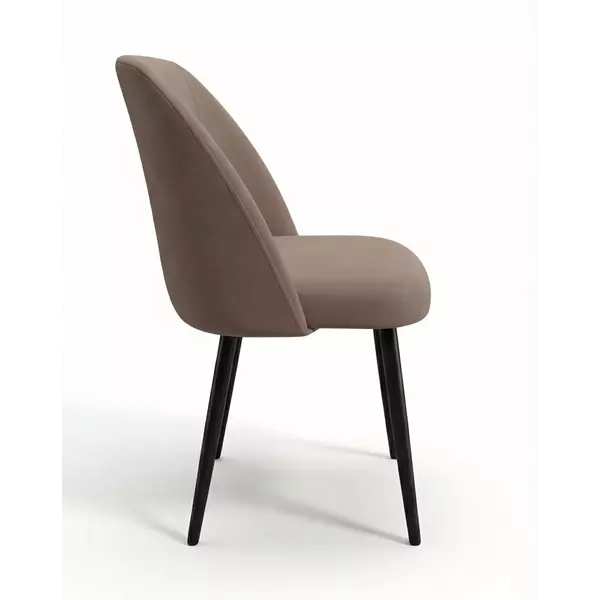 Стул DikLine 335 B5 LATTE, ножки черные, изображение 2