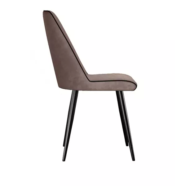 Стул DikLine 324 поворотный B5 LATTE, ножки черные, изображение 3