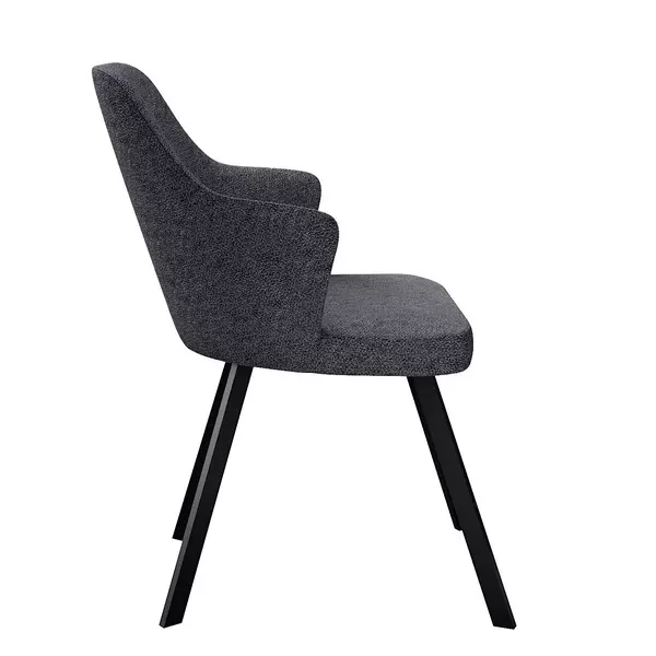 Стул DikLine 235 поворотный, NS13 GRAPHITE, ножки черные, изображение 4