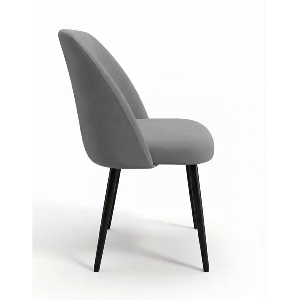 Стул DikLine 335 B22 GREY, ножки черные, изображение 2