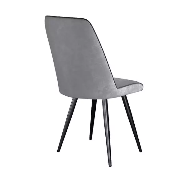 Стул DikLine 324 поворотный B22 GREY, ножки черные, изображение 2