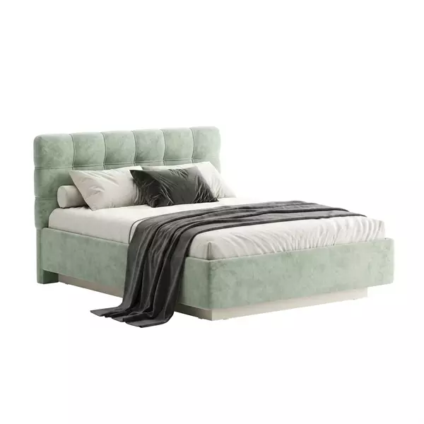 Кровать Prime Soft 180x200 велюр Nebby 029, Спальное место: 180х200, Тип ткани: велюр, Цвет ткани: nebby 029