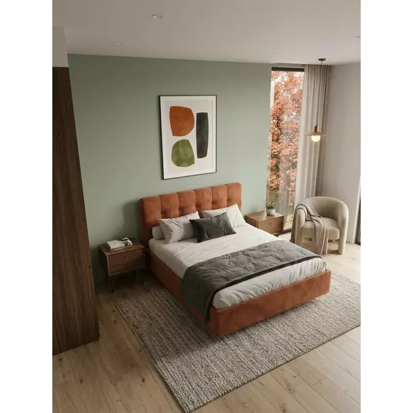 Кровать Prime Soft 160х200 велюр терракот, изображение 7