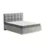 Кровать Prime Soft 140x200 шенилл серый с матрасом Мульти Флекс, Спальное место: 140х200, Тип ткани: шенилл, Цвет ткани: серый