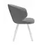 Стул DikLine 249 поворотный, B22 GREY, ножки белые, изображение 4