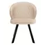 Стул DikLine 249 поворотный, B03 BEIGE, ножки черные, изображение 2